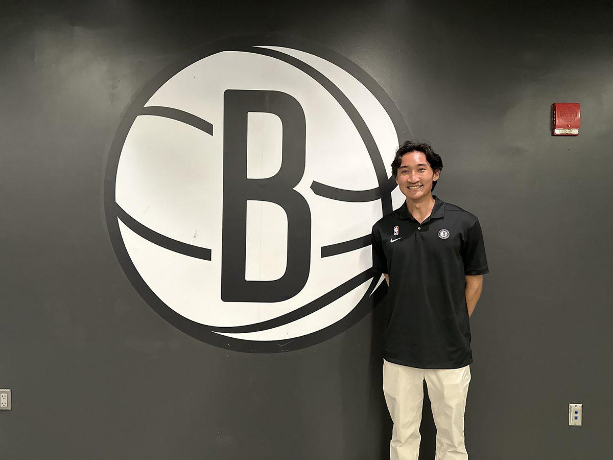 Dumalig in his first year as Basketball Operations Assistant for the Brooklyn Nets. Photo provided by Jeremy Dumalig.