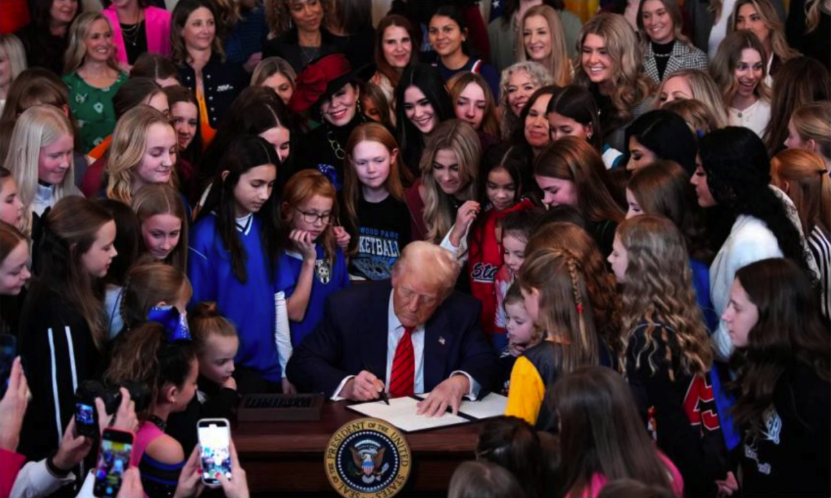 Trump Signs Executive Order Prohibiting Transgender Females From School Sports