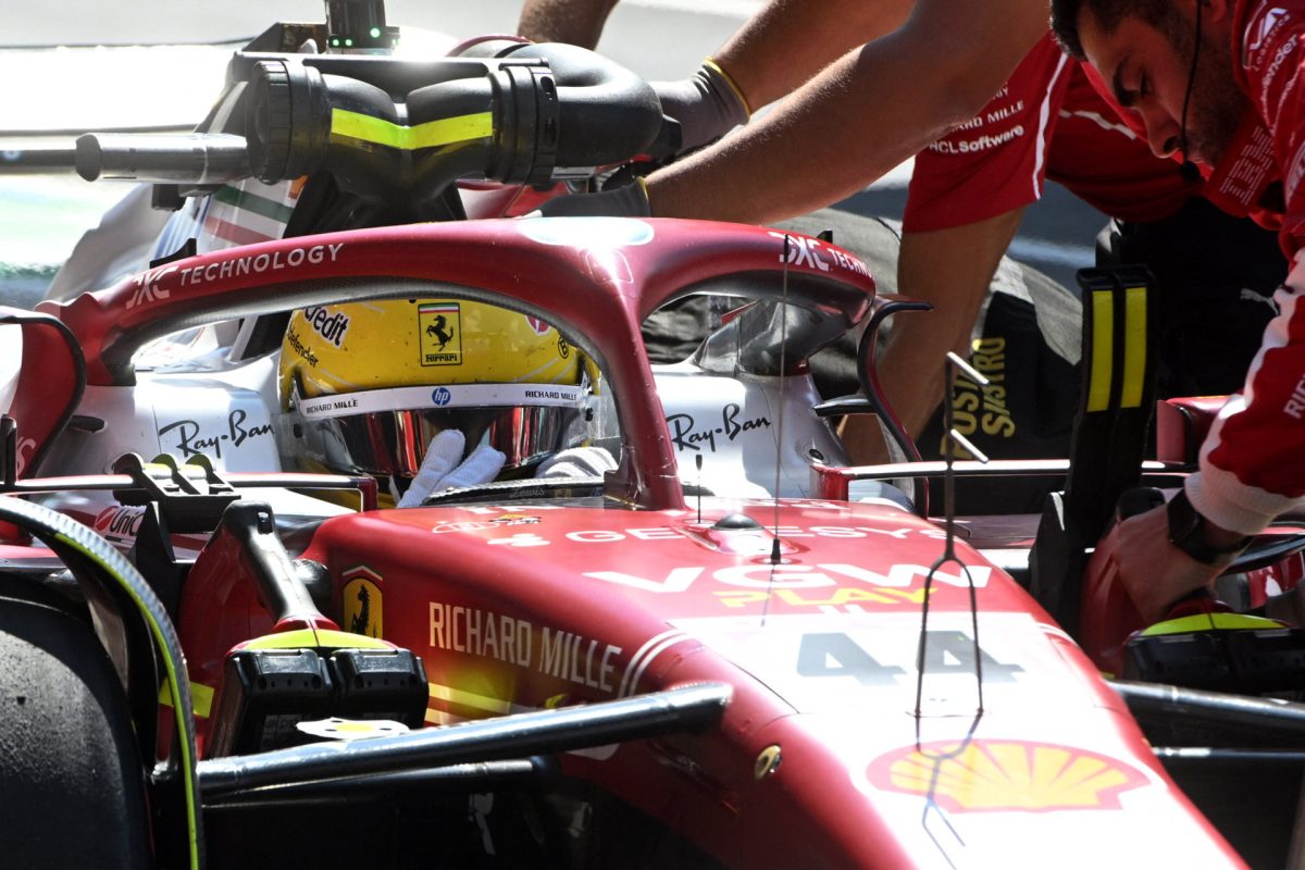 Formula One F1 - Italian Grand Prix - Autodromo Nazionale Monza, Monza, Italy - September 5, 2025 Ferrari's Lewis Hamilton during practice REUTERS/Jennifer Lorenzini