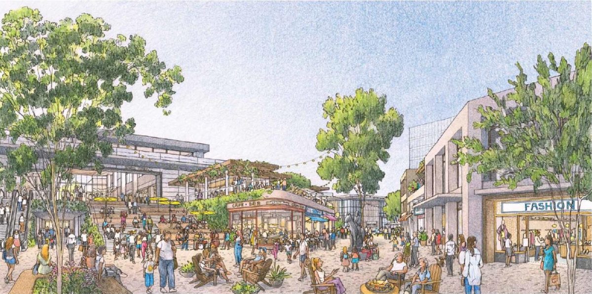 A rendering of the proposed layout.