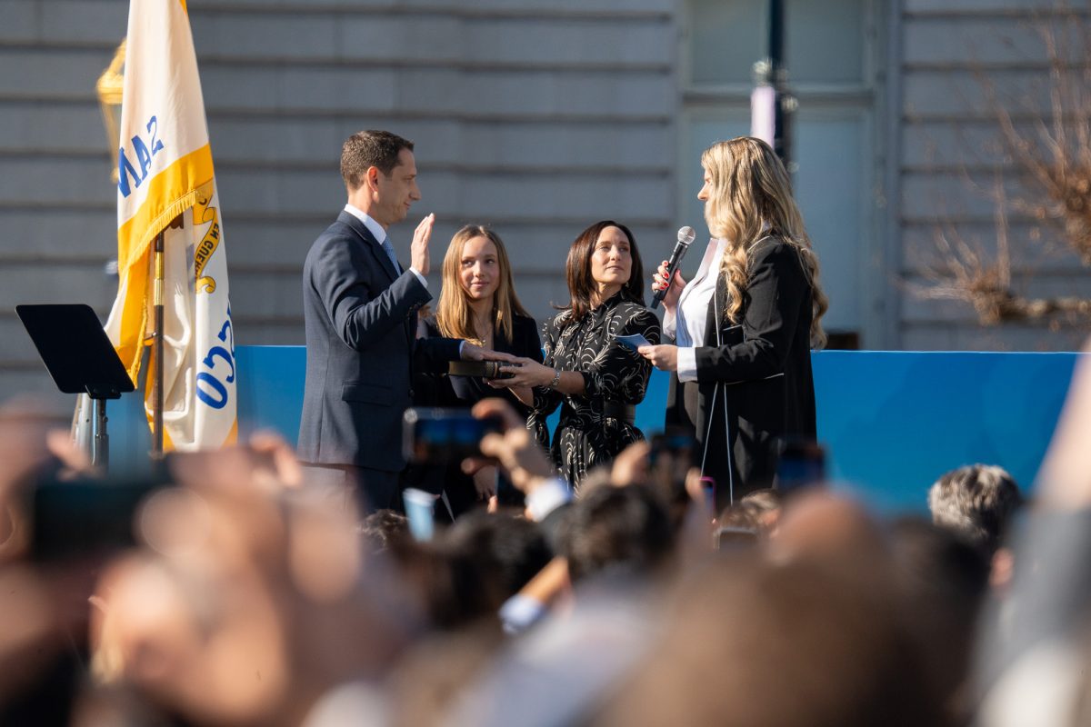 Mayor Lurie's inauguration last January.