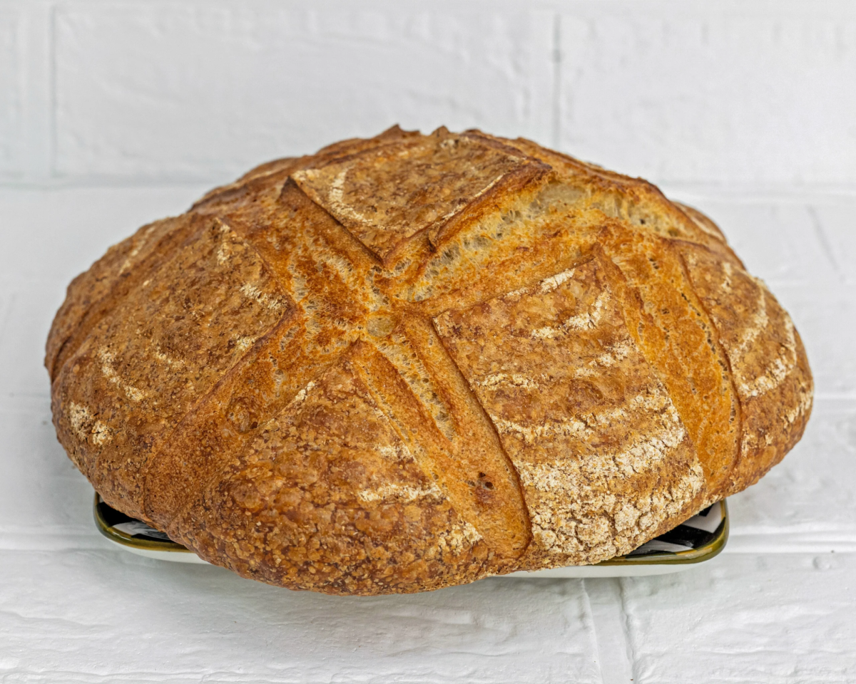 Rustic sourdough country bread from GK Pastry.