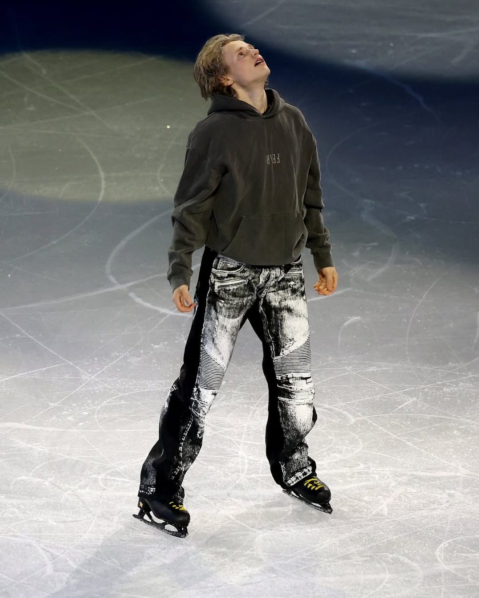 In the Spotlight // Ilia Malinin performs in the Olympic Figure Skating Exhibition Gala.