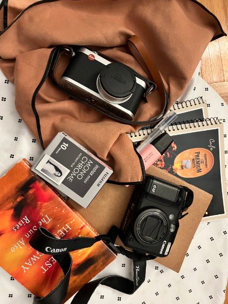 Beauty in the Process // Eliya W. '28 displays her collection of analog items.